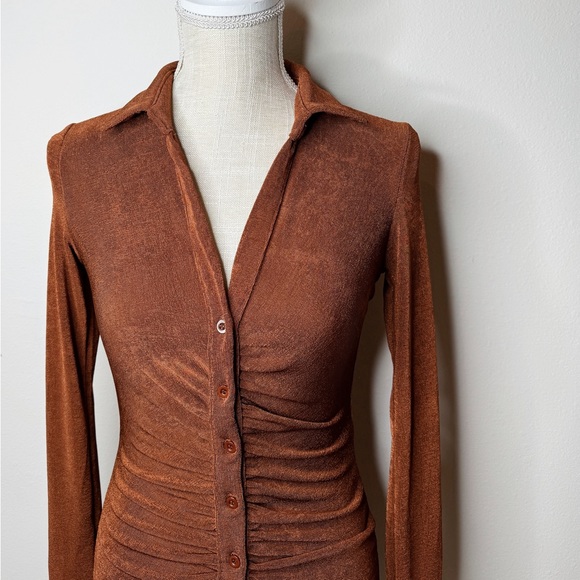 Hello Molly Ruched Bodycon Dress - Picture 2 of 4